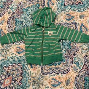 Green Long Sleeve hoodie jacket